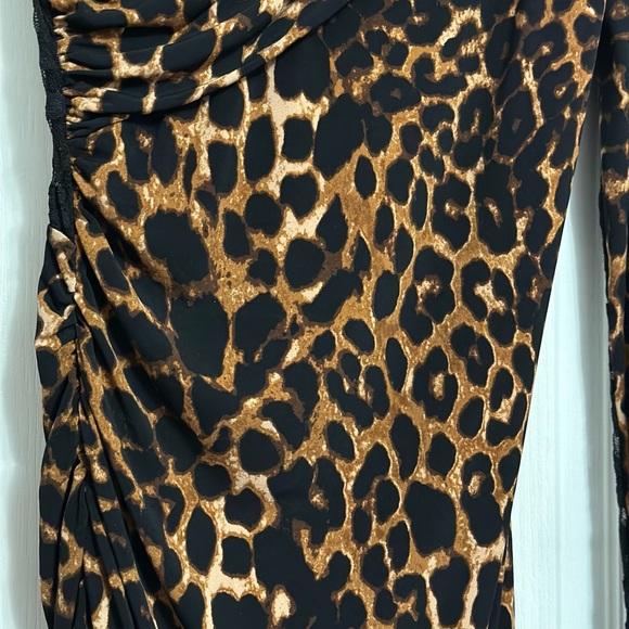 Leopard print and lace dress - Picture 7 of 8